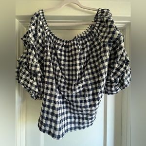 Off the Shoulder Gingham Top, 18/20